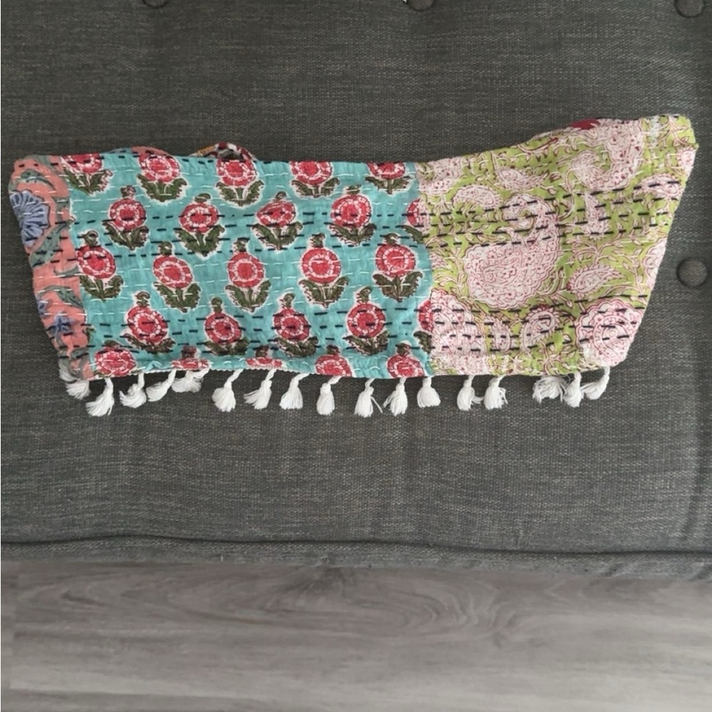 ERIN MADE handstitched convertible crop top